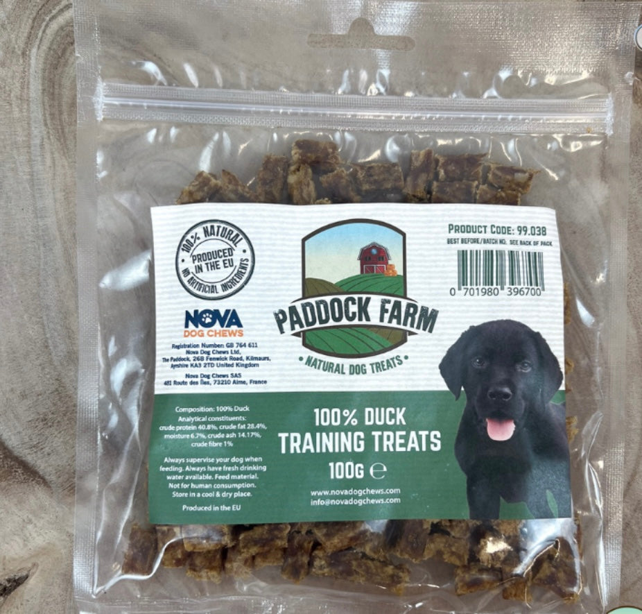 Duck training treats 100g